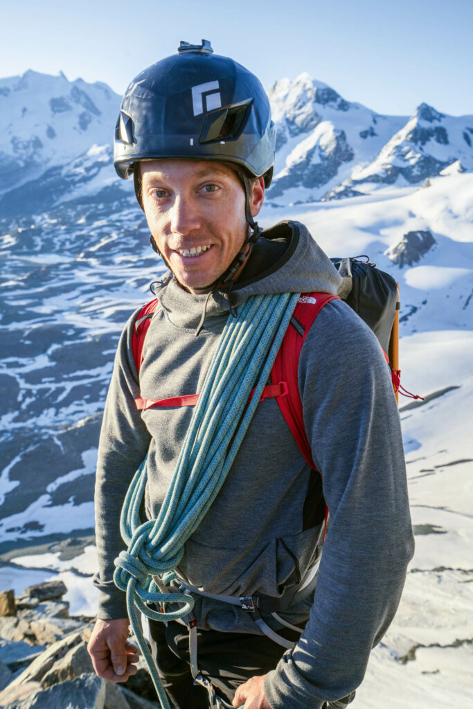 Sam Anthamatten beim Aufstieg zum Matterhorn am 9. Juli 2020.
