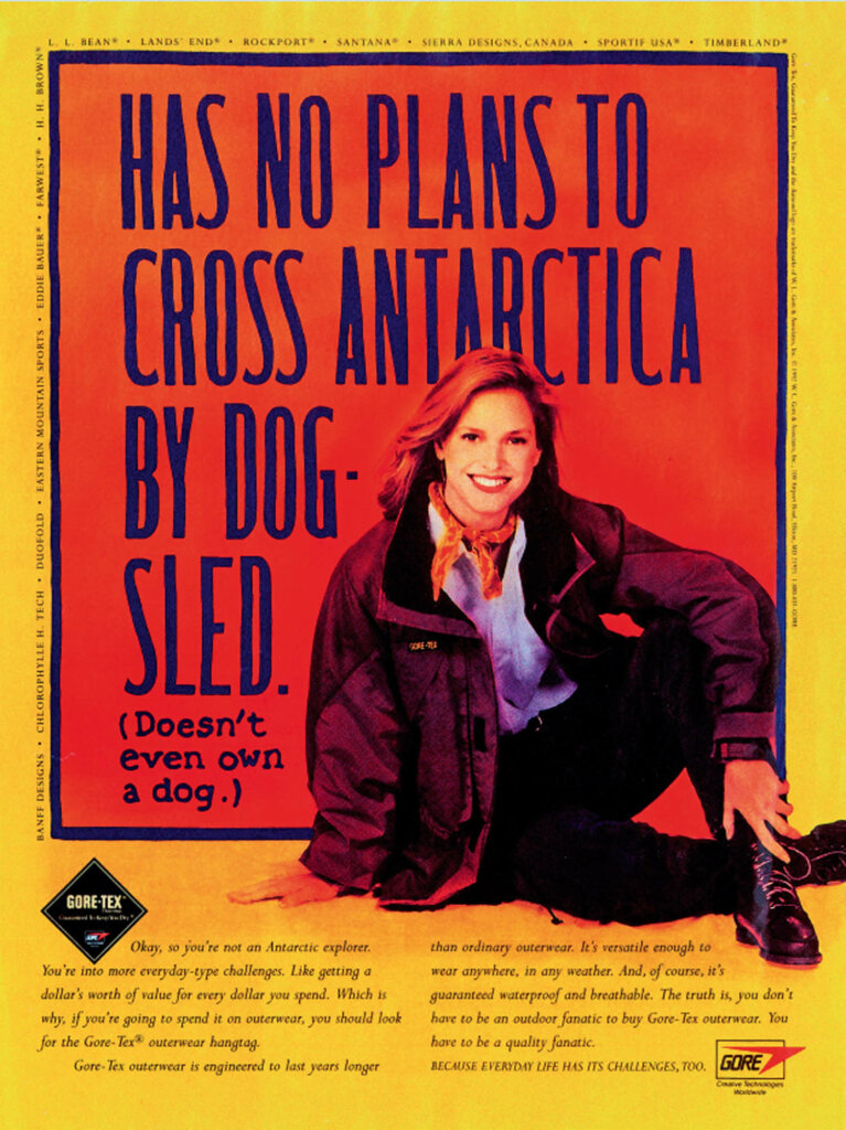 Werbung Gore-Tex 1992.