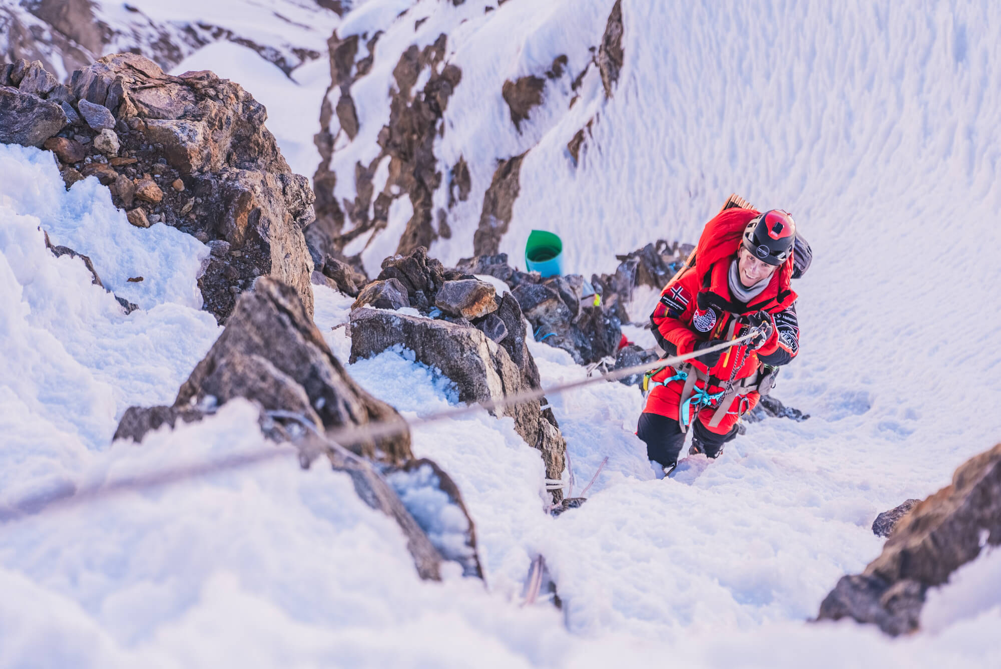 Schnellste Besteigung der 14 höchsten Gipfel der Welt: Kristin Harlia bricht Rekord. Foto: Gabriel Tarso, Pressemitteilung