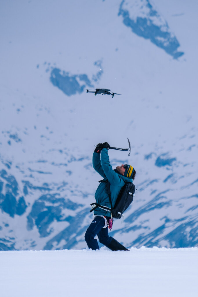 Drohnen in den Alpen. Foto: Simon Schöpf