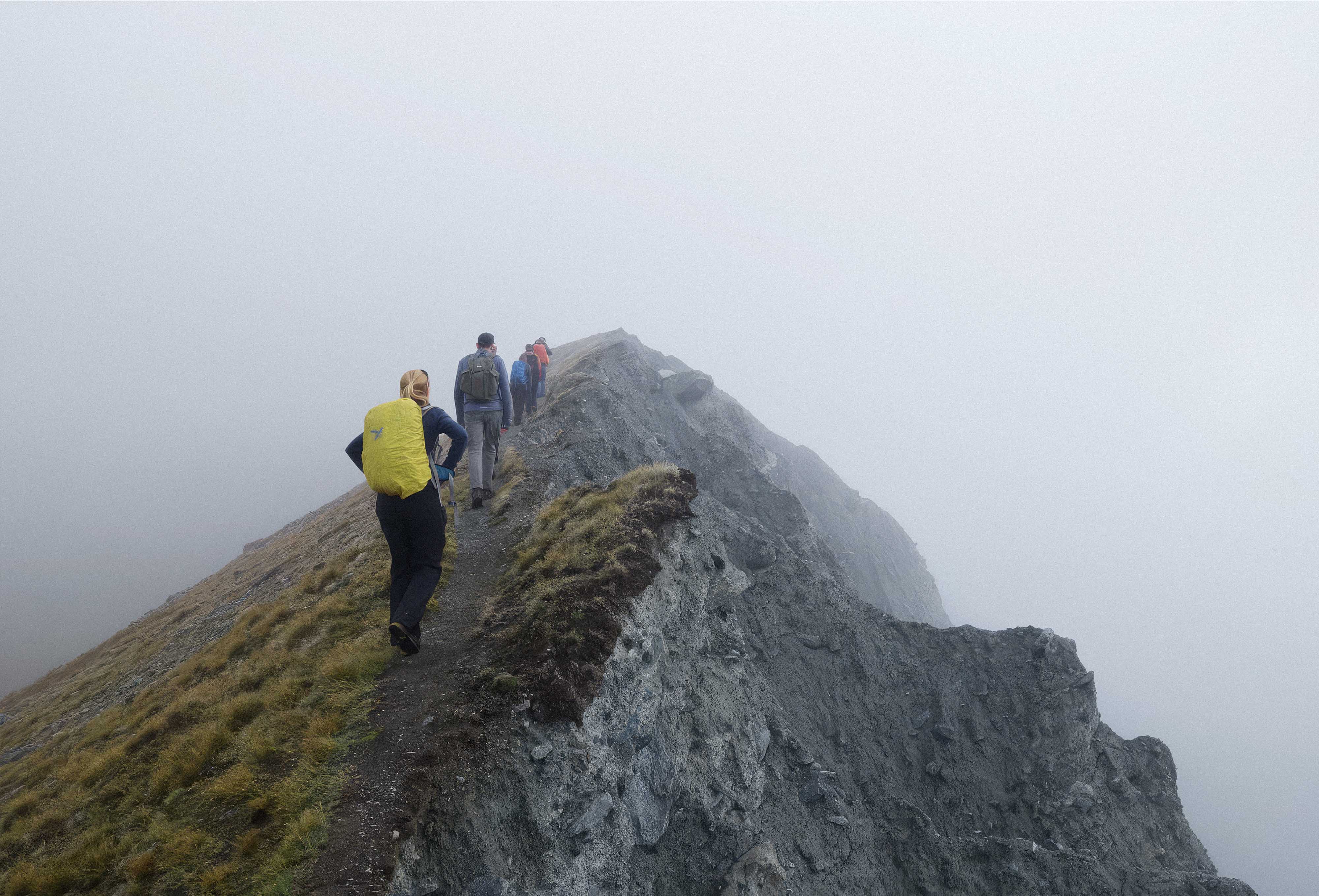 Auswirkung der Erosion der Moräne auf den Pfad