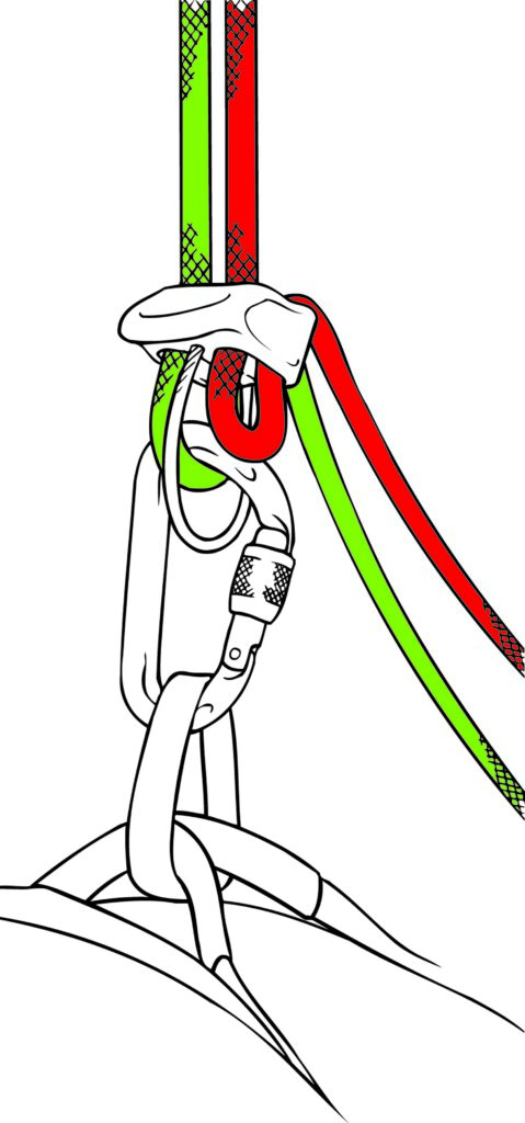 Fehler beim Abseilen Illustration